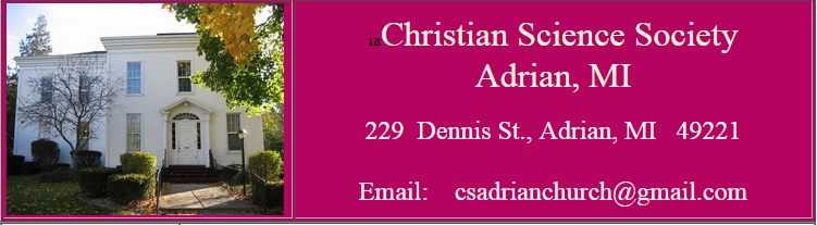 Christian Science Adrian, MI